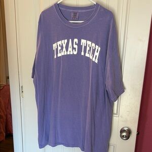 Comfort Colors Purple Texas Tech Tee